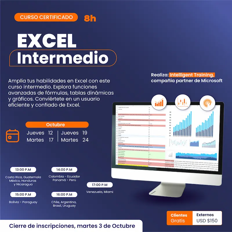 Curso Excel Intermedio - Datasur Eventos
